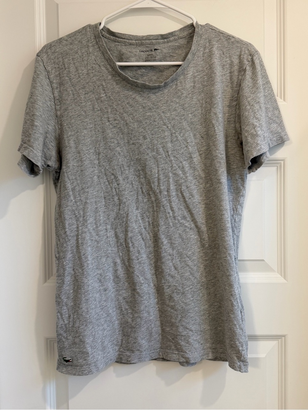 Lacoste Gray Crew Neck Tee
